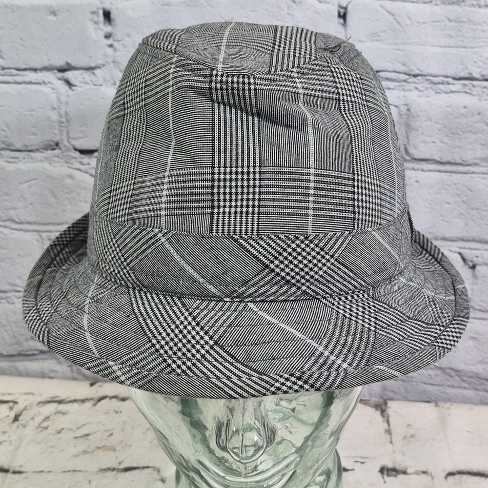 Vintage Lids Y2K Fedora Hat Unisex Size S/M Cotton Plaid Hat‎